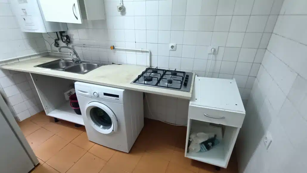 encimera en mal estado